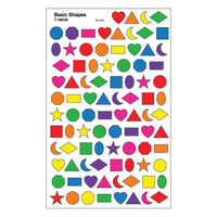 Autocollants Trend Enterprises superShapes, formes de base, paquet de 4800-Les designs amusants plaisent à tous les âges et sont un excellent moyen de motiver et de récompenser les réalisations.