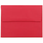 JAM Paper - Enveloppes d'invitation colorées A2 - 4,375 x 5,75 - rouge recyclé - Paquet de 50-Caractéristiques de l'enveloppe : Fermeture à rabat droit gommé, finition en papier lisse de haute qualité, fabriquée avec 30 % de matériaux recyclés