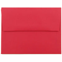 JAM Paper - Enveloppes d'invitation colorées A2 - 4,375 x 5,75 - rouge recyclé - Paquet de 50-Caractéristiques de l'enveloppe : Fermeture à rabat droit gommé, finition en papier lisse de haute qualité, fabriquée avec 30 % de matériaux recyclés