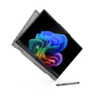 Lenovo - Ordinateur portable Ideapad 5x Copilot+ PC 14 po - Snapdragon X Plus X1P-42-100 - SSD 512 Go - 16 Go RAM - Windows 11 Famille - Gris Luna-Ports E/S : 1 USB-A (USB 5 Gbit/s / USB 3.2 Gen 1), 1 USB-A (USB 5 Gbit/s / USB 3.2 Gen 1) toujours actif, 2 USB-C (USB 10 Gbit/s / USB 3.2 Gen 2) avec USB PD 3.0 et DisplayPort 1.4, 1 HDMI 2.1 jusqu'à 4K/60 Hz, 1 prise jack combinée casque/microphone (3,5 mm), 1 lecteur de carte microSD