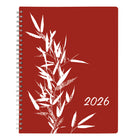 Blueline - 2026 Agenda mensuel DuraGlobe 14 mois - 8-7/8 po x 7-1/8 po - Joyful - Bilingue-Un mois par page double avec un bloc ligné par jour 