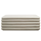 Modway - Mezzo Rembourré Performance Velvet Établi de rangement - Amande-Entièrement assemblé