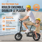 Gyrocopters - Vélo électrique PixAI pour adultes et adolescents - Vitesse 32 km/h - Autonomie (assistance) 70 km - Noir-Que vous effectuiez votre trajet matinal, gériez des livraisons locales ou profitiez d'une sortie en famille, ce vélo électrique pliable offre la puissance, l'autonomie et la sécurité nécessaires pour dompter les rues de la ville