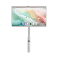EP-Tec - Infinitypro  32 pouces Buddy alimenté par batterie 4K écran interactif - Blanc-Sous Android 12
