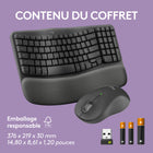 Logitech - MK670 Combo, clavier Wave Keys ergonomique sans fil avec souris sans fil - Graphite - Français-10
