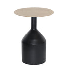 Brassex - Table d'appoint 804520 Colter - noir/or-Design intemporel