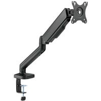 AnthroDesk - Support de bras de bureau pour moniteur LCD simple avec ressort à gaz de luxe-Mécanisme à ressort : découvrez le mouvement de haut en bas fluide et sans effort de votre moniteur pour un positionnement optimal