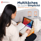 ShoppingAll - Pouf pour ordinateur portable, support de livre, coussin, oreiller - Orange-6