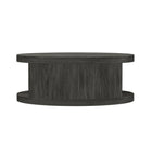 Manhattan Comfort - Table basse ronde contemporaine Alure 36" - Charbon-Disponible en trois finitions : noyer, chêne naturel et charbon