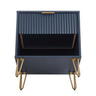 Manhattan Comfort - Table de nuit moderne DUMBO 20,07" à 1 tiroir - Bleu Minuit-10