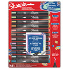 Sharpie - Marqueurs créatifs - Tons terreux - marqueurs acryliques à base d’eau - pointe ronde - couleurs assorties - paquet de 12-Marqueurs créatifs avec une encre semblable à de la peinture qui ne passe pas à travers le papier