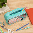 ZIPIT - Trousse à crayons à 3 poches “Half & Half” - Sarcelle-7