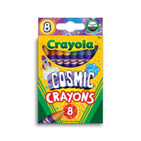 Crayola - Crayons de cire cosmiques - Paquet de 8-Les crayons de cire Crayola sont conçus avec l'accent sur une couleur vraie, un tracé lisse et la durabilité