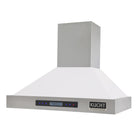 KUCHT KRH3615-W 36 po Hotte murale professionnelle - 900 CFM - Acier inoxydable/Blanc-Écran LCD à capteur tactile permettant de choisir la vitesse appropriée