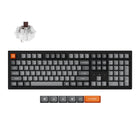 Keychron - Clavier mécanique sans fil K10 Max RGB - Échangeable à chaud - Commutateur marron - Disposition pleine taille - Noir-Connectivité exceptionnelle : Passez sans effort d'un appareil à l'autre grâce à la connexion sans fil 2,4 GHz ou Bluetooth 5.1, offrant des temps de réponse rapides et des capacités multitâches sur votre ordinateur, téléphone et tablette.
