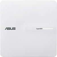ASUS - Point d'accès ExpertWiFi EBA63 AX3000 double bande WiFi 6 PoE-Connexions transparentes et extensibles — Profitez d'une itinérance ininterrompue avec des vitesses WiFi 6 allant jusqu'à 3 000 Mbps, la prise en charge de jusqu'à 100 appareils actifs et une évolutivité facile pour répondre aux besoins évolutifs de votre réseau d'entreprise