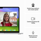 Apple - Portatif MacBook Air 13,6 po, M3, SSD 256 Go, Mémoire unifiée 16 Go, Argent, Anglais-Plus de place pour ce que vous aimez: L’écran Liquid Retina 13,6 po prend en charge un milliard de couleurs.