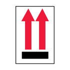 SPC - Etiquette avec flèche vers le haut rouge et ligne noire, 3 po l x 4 po L, 500/rouleau-etiquette d'expedition
