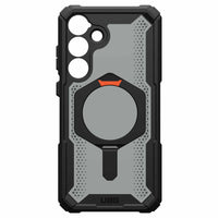 UAG - Plasma XTE Rugged Kickstand Case avec aimant pour Samsung Galaxy S25+ - Noir/Orange-Support intégré avec plusieurs modes de visionnage