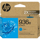 HP - Encre 936E EvoMore - rendement élevé - cyan -Cette cartouche allie des performances légendaires et la qualité que vous attendez, tout en respectant la planète
