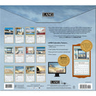 Lang - 2026 Bord De Mer Calendrier Mural Deluxe Mensuel - 30,5 cm l x 30,5 cm H - Anglais-Papier élégant gaufré façon lin