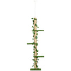 PawHut - Arbre à chat 4 niveaux du sol au plafond - hauteur réglable (80-95 po)-Hauteur réglable de 79,5 po à 95,3 po 