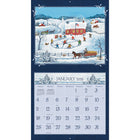 Lang - 2026 Folk Art Calendrier Mural Deluxe Mensuel - 30,5 cm l x 30,5 cm H - Anglais-Œillet en laiton pour éviter que le calendrier ne se déchire