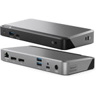ALOGIC - Station d'accueil universelle DX2 avec double écran 4K et alimentation 65 W-Station d'accueil USB C complète : la station d'accueil universelle ALOGIC Dual 4K Display DX2 est conçue pour étendre les capacités de n'importe quel ordinateur portable en introduisant une grande variété d'options de connectivité telles que 2 x DisplayPort (DP1.4/DP++), 1 x USB C 3.1 Gen 2 (10G) BC 1.2 et prise en charge de la charge Apple, 1 x USB A 3.1 Gen 1 (5G) BC 1.2 et prise en charge de la charge Apple, 2 x USB A 3