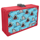 Vaultz - La boîte à crayons verrouillable - Requins-Parfait pour les fournitures scolaires ou les petits objets de valeur comme la monnaie, un téléphone cellulaire, etc.