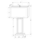 Monarch Specialties - Luminaire - 28 po H Lampe De Table - Port Usb Inclus - Métal Noir - Abat-Jour Ivoire / Crème-Cette lampe décorative est dotée d'un interrupteur à bouton rotatif marche/arrêt pour une utilisation facile avec une ampoule standard de 100W (non incluse), vous permettant de contrôler sans effort votre éclairage pour créer l'ambiance appropriée