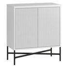 Hudson&Canal - Meuble d'appoint Brighton de 71 cm de largeur, - Blanc-Design contemporain moderne pour votre bureau à domicile, votre chambre ou vos espaces de vie
