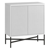 Hudson&Canal - Meuble d'appoint Brighton de 71 cm de largeur, - Blanc-Design contemporain moderne pour votre bureau à domicile, votre chambre ou vos espaces de vie