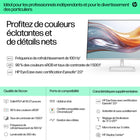 HP - Moniteur LED 527sw 27 po IPS Full HD - Blanc - 94F46AAABA-Cadre à micro-bords sur 3 côtés: Maximisez votre zone d’affichage pour augmenter votre champ de vision et accomplir davantage.