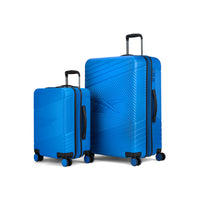 Reebok - GO Collection Ensemble de bagages rigides 2 pièces - Bleu-Fabriqué en ABS et polycarbonate