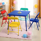Homy - Casa Ensemble de table et chaises coloré pour enfants - 5 pièces-Poignée de Transport Intégrée - Poignée intégrée pour déplacer l'ensemble sans effort, parfaite pour les parents ou enseignants.