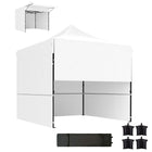 Outsunny - Tente auvent pliante 10 pi l x 10 pi L avec auvent et parois latérales - UPF50+-Le auvent supplémentaire de cette tonnelle pliante agrandit la zone ombragée, idéal pour les réunions de famille ou les fêtes en plein air