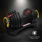 MotionGrey - Ensemble d'haltères réglables avec 15 réglages - 5 - 52,5 lb-Plage de poids polyvalente : réglable de 5 à 52,5 lb, convient aussi bien aux débutants qu’aux utilisateurs avancés, et s’adapte parfaitement aux entraînements partagés en famille.