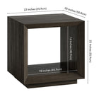 Hudson&Canal - Table d'appoint rectangulaire Tannen - 22 po l - Brun aulne-Nettoyer avec un chiffon doux et sec, sans produits chimiques agressifs ni produits de nettoyage abrasifs