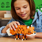 LEGO - Minecraft Le renard-Recréez une figurine d’animal Minecraft classique avec cet ensemble de construction LEGO