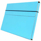 JAM Paper - Étui de transport portefeuille fin avec fermeture élastique - 9,25 x 12,5 - Bleu ciel-Un excellent portfolio professionnel à utiliser à la maison, en classe, au bureau ou en déplacement