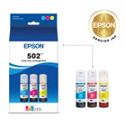 Epson - Bouteille d'encre T502 - Cyan/Magenta/Jaune-Bouteilles de rechange à faible coût permettant d’économiser jusqu’à 80 % sur l’encre comparativement aux cartouches