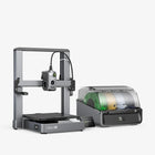 Creality - Imprimante 3D Hi Combo avec CFS, gris argenté-Corps tout en métal : pièces en aluminium moulées sous pression, rigides et élégantes.