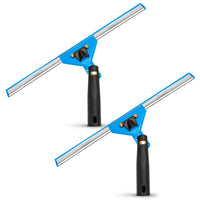 Gritt Commercial - Raclette pivotante pour fenêtres de 14 po avec déclenchement rapide - Lot de 2-Nettoyage de vitres sans traces