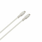 NuPower - Câble USB-C vers USB-C de 5 pi - Blanc-Parfait pour une utilisation avec des banques d'alimentation