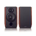 Edifier - R1700BTs Enceintes de bibliothèque Bluetooth actives multifonctions avec sortie de caisson de basses - Brun-Un look classique qui ne se démode jamais. Noir de jais avec du bois MDF de haute qualité et une finition en vinyle en bois de noyer