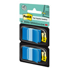 Post-it - Drapeaux 1 po x 1,7 po - Bleu - 50 Drapeaux/Distributeur - 2 Distributeurs/Paquet-50 drapeaux par distributeur, 2 distributeurs par paquet