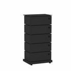 Simply - Unité de stockage 14.96"W x 10.43"D x 28.35"H - Noir-Chaque bac pivote pour offrir un accès rapide
