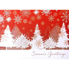Mill Brook Studio - Cartes de souhaits Noël / Enveloppes - 5-3/8 po x 7-3/4 po - Souhaits de la Saison: Arbres - Paquet de 18-Cartes de souhaits qualité boutique