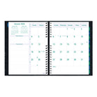 Blueline - 2026 Agenda Timanager CoilPro 7-jour hebdomadaire/mensuel 13 mois - 11 po x 8-1/2 po - Noir - Anglais-Chaque page double comporte des cases pour les priorités quotidiennes, les appels téléphoniques, la correspondance et les notes personnelles