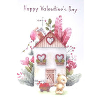Mill Brook - Cartes De Souhaits De La Saint-Valentin Studio 5-3/8 po x 7-3/4 po / Enveloppes - Paquet de 18 - Wagon de Coeurs-Cartes de souhaits qualité boutique